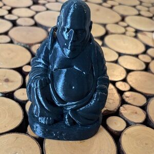 Black le Buddha Figurine